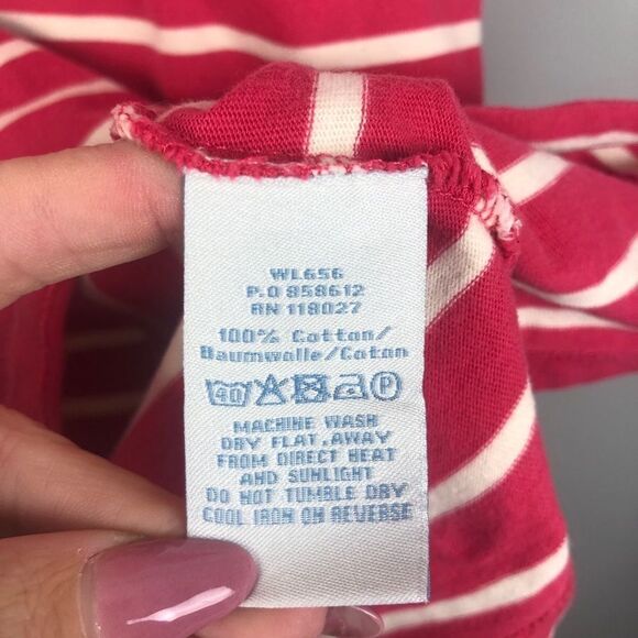 BODEN | Striped Mini Dress or Tunic Pink White 6 - Picture 7 of 12